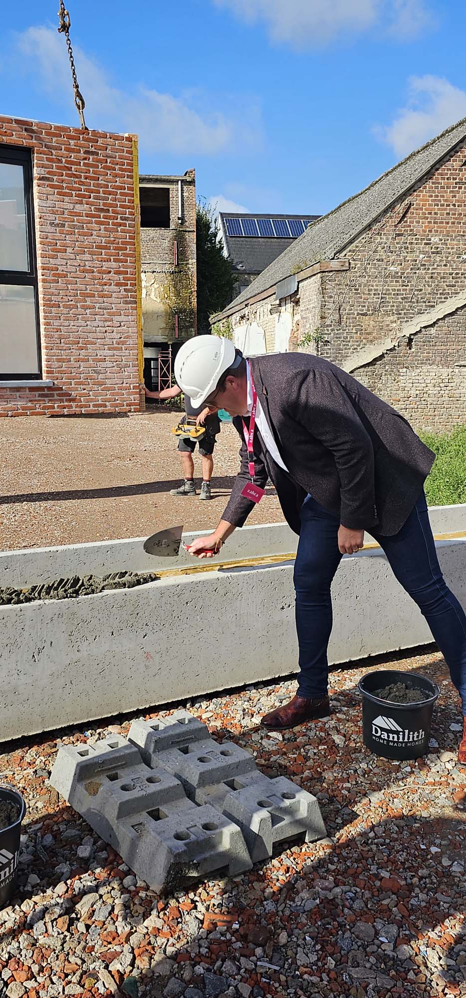 Eerste steenlegging Jurgen De Keyser