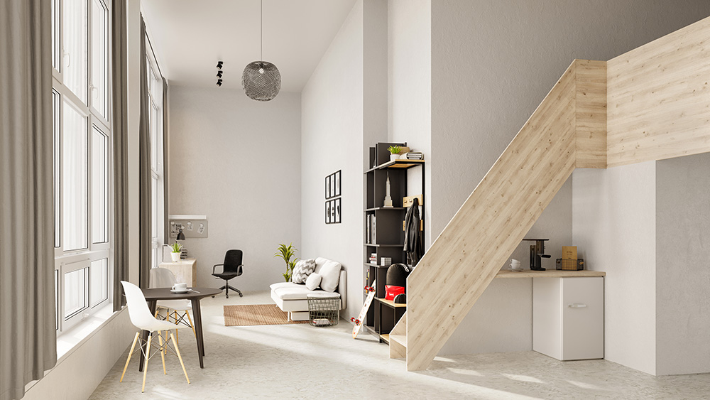 126 nieuwe koten in het voormalige Belgacom-gebouw in Luik