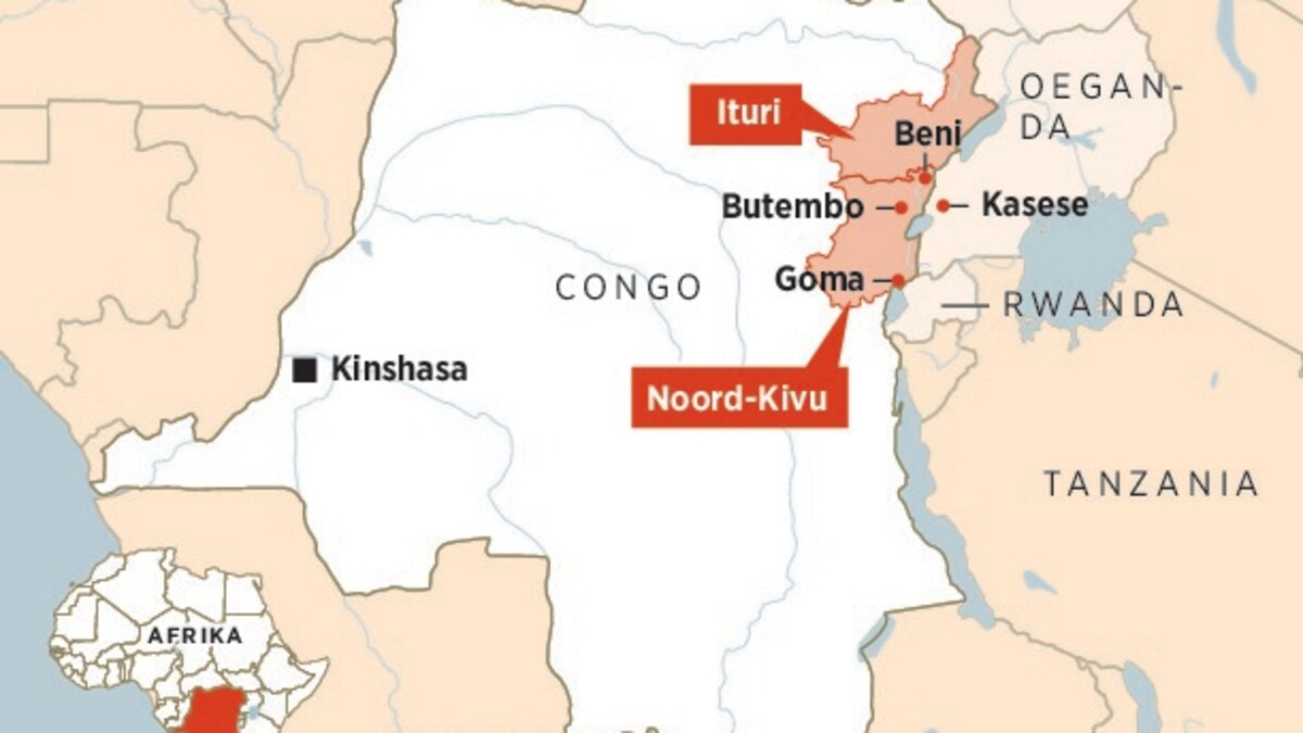 Het Grensgebied Van Oost Congo Geteisterd Door Gevechte