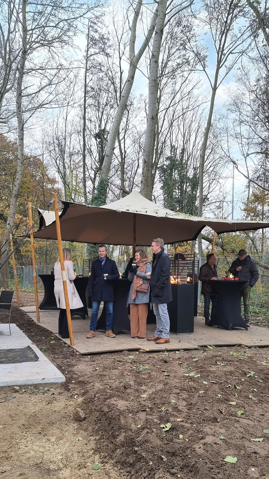 Kijkwoning Gent Zabra opening tent tuin