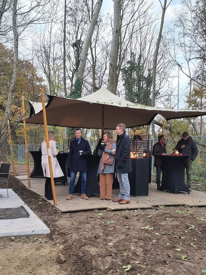 Kijkwoning Gent Zabra opening tent tuin