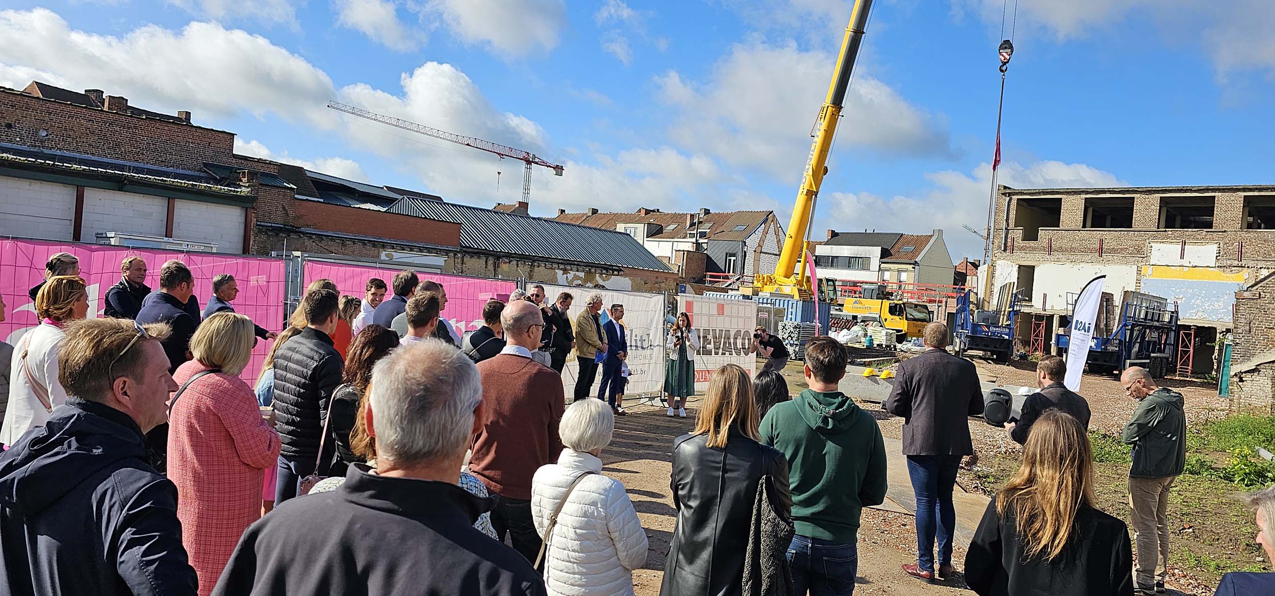 Eerste steenlegging speech architect