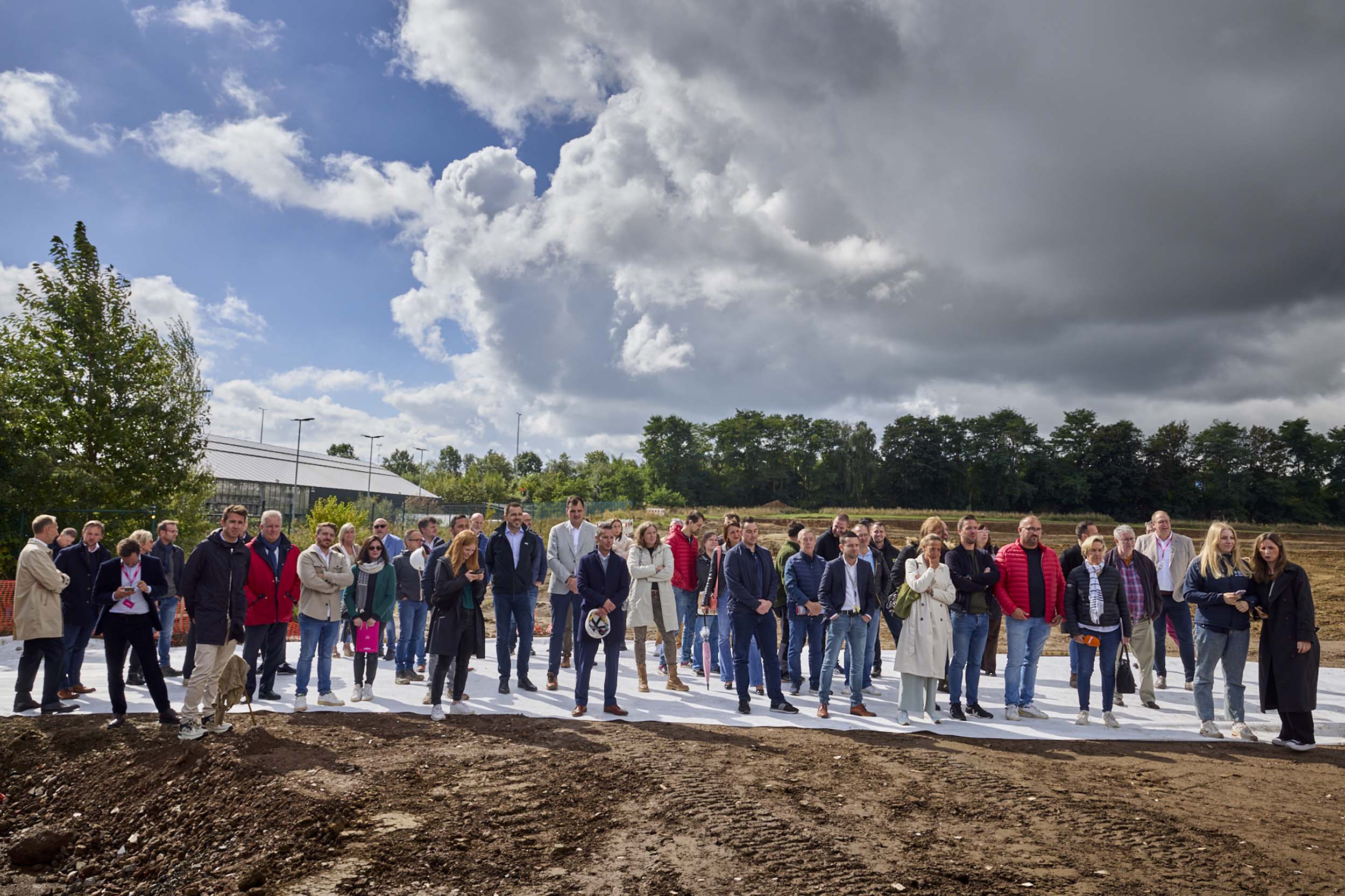 Eerste kolomzetting Business Park Awans 