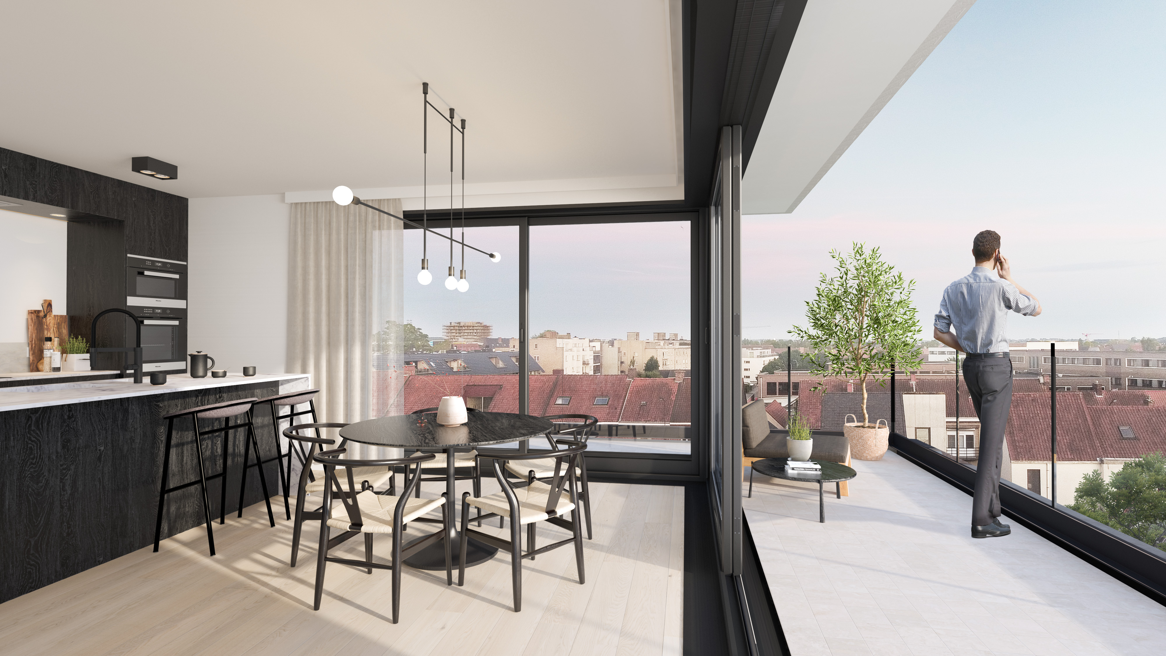 Waregem te koop appartement penthouse terras Zabra