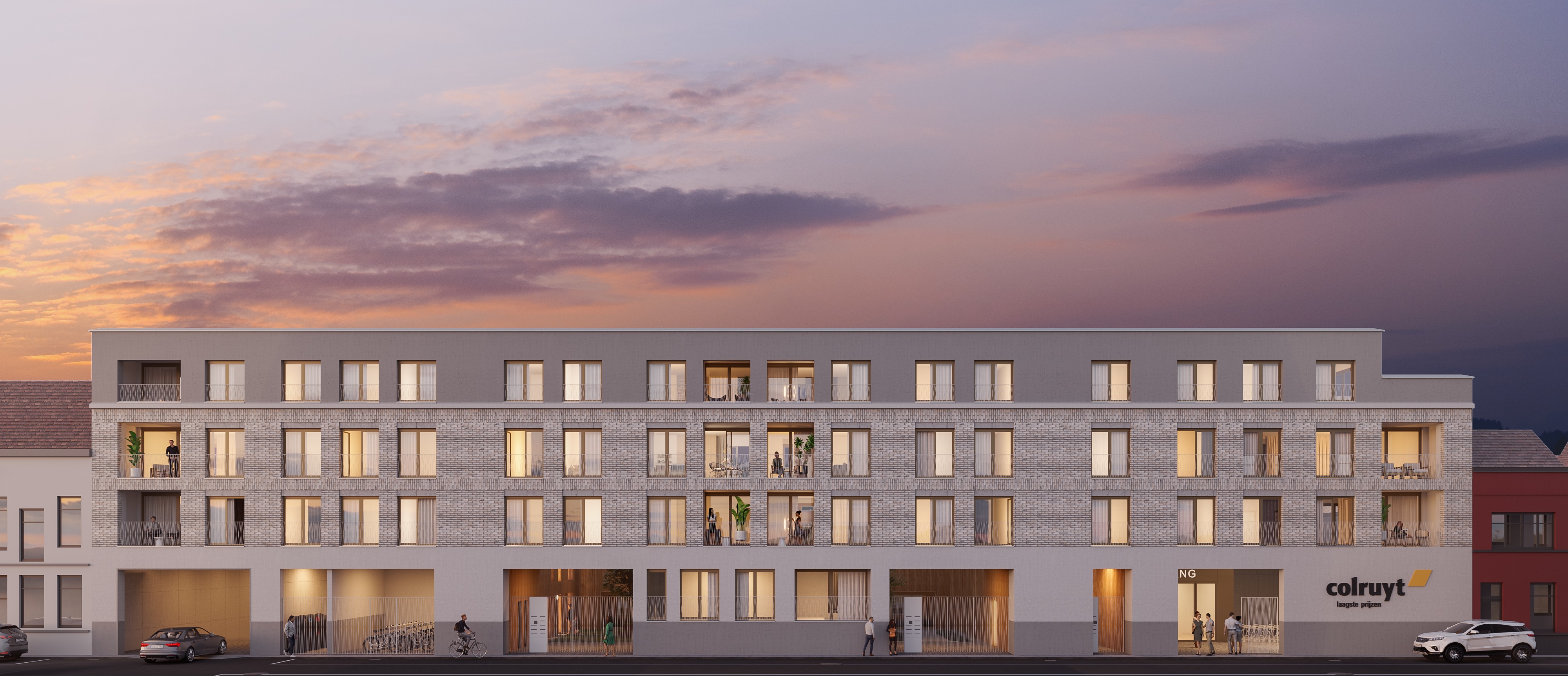 The Mark te koop Frontaal Gevelbeeld Lange Elzenstraat Antwerpen Zabra