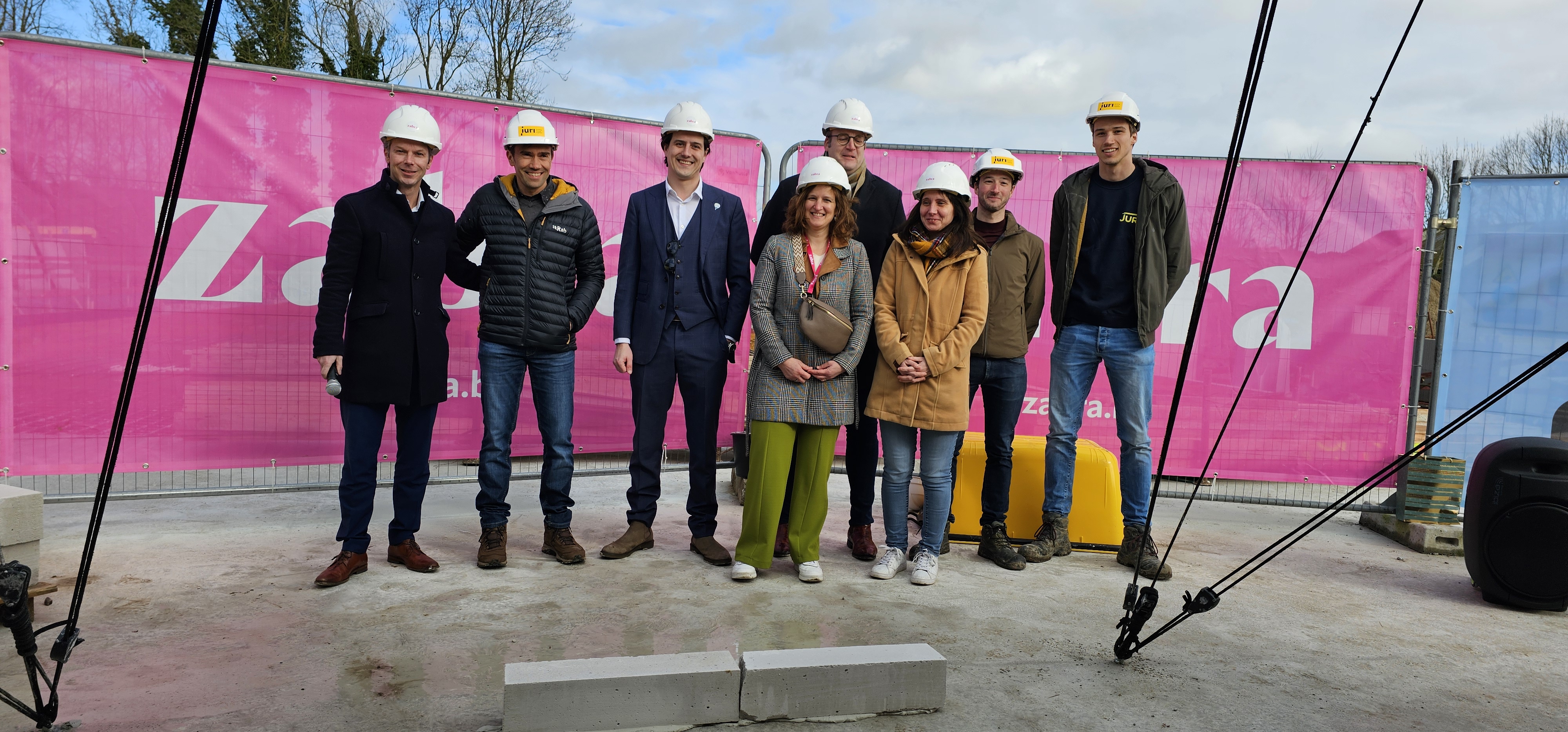 Eerste steenlegging in Smissepark, Sint Niklaas