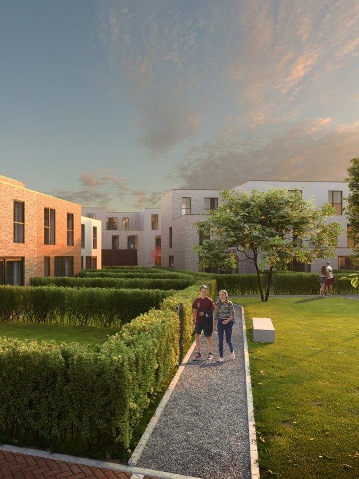 Hof van Gent nieuwbouw Zabra woningen met groenzone te koop