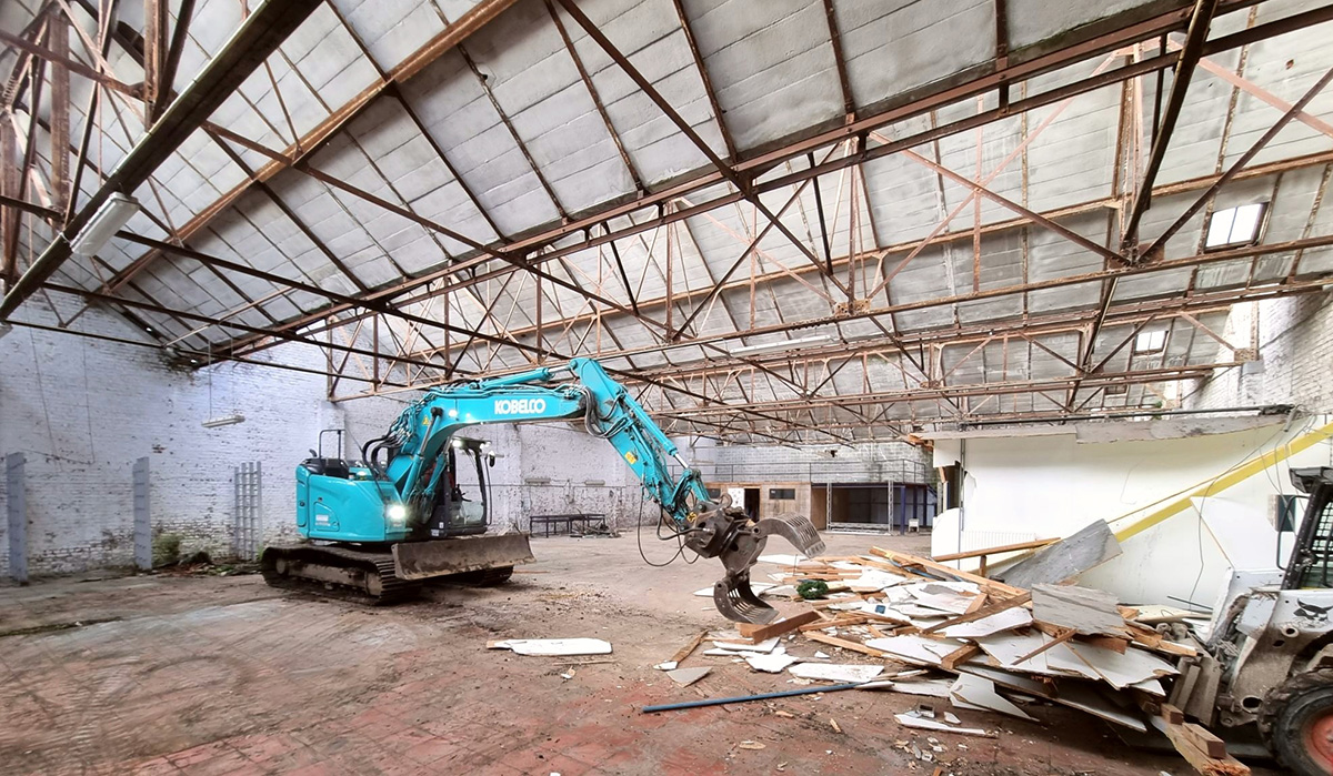 Zabra Waregem Vlas afbraak